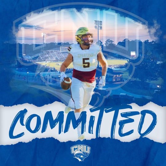 I am extremely excited to announce that I have committed to continue my athletic and academic career at <a href="/cnu_football/">CNU Football</a>! I want to thank all my coaches, family, and friends for all they have done for me! Cant wait to get started! @indELIble173 <a href="/coachatsmith/">Alex Smith</a> <a href="/coachpcrowley/">Paul Crowley</a>
