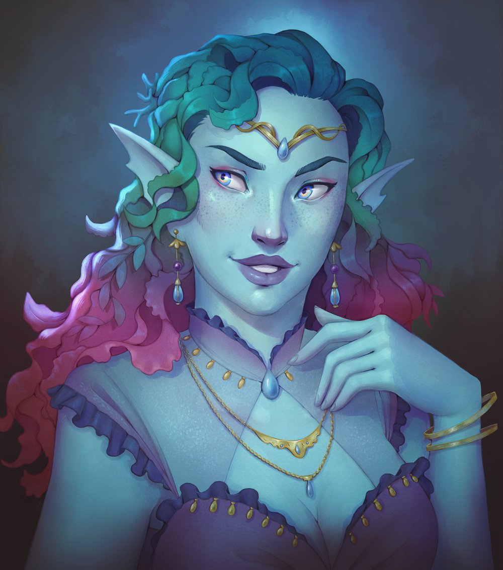 Ryuutsu's tweet photo. @SHelmigh Thanks for the thread!😊🌿

All my commission info is over here: https://t.co/5iTwZjqJVq

I do mainly fantasy/sci fi characters for TTRPG, but I'm open to other kind of artwork as well! https://t.co/aNvlPHHtnN