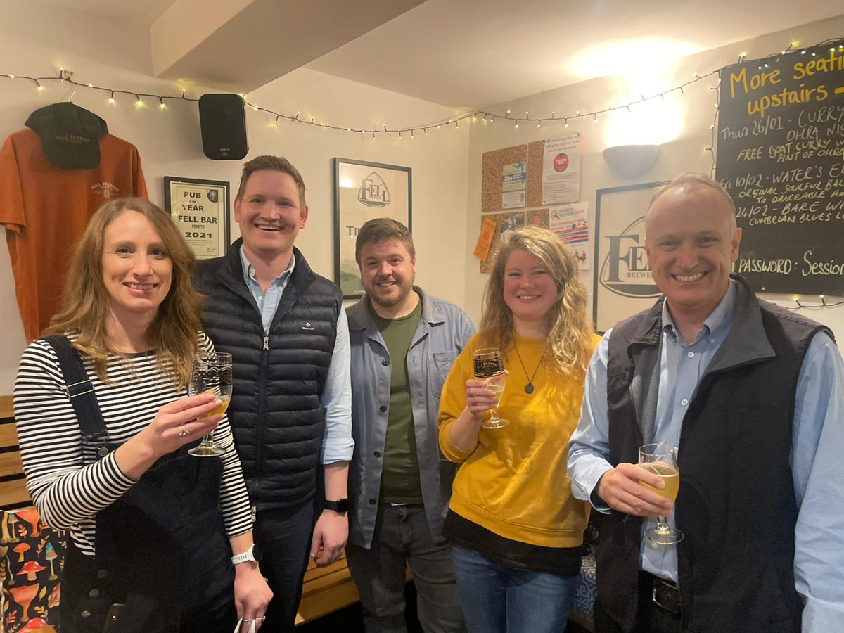 DrNeilHudson's tweet photo. It was great this week to be at @FellBrewery Penrith supporting their teaming up with @tailoredgoatco . A great combo: fresh local grass-fed goat meat and tasty Cumbrian beer.
#EatLocalBuyLocal
#LocalBreweries
#BackCumbrianFarming
#BackBritishFarming
#PenrithAndTheBorder https://t.co/dq8W8ud2e6