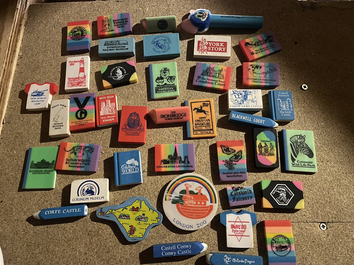 Having a sort out in the loft and stumbled across my rubber collection from my childhood (as you do!). 

Nice to see a few <a href="/alva_uk/">ALVA</a> members there, including @IronbridgeGMT. I was obviously destined for a career in the visitor attraction industry.