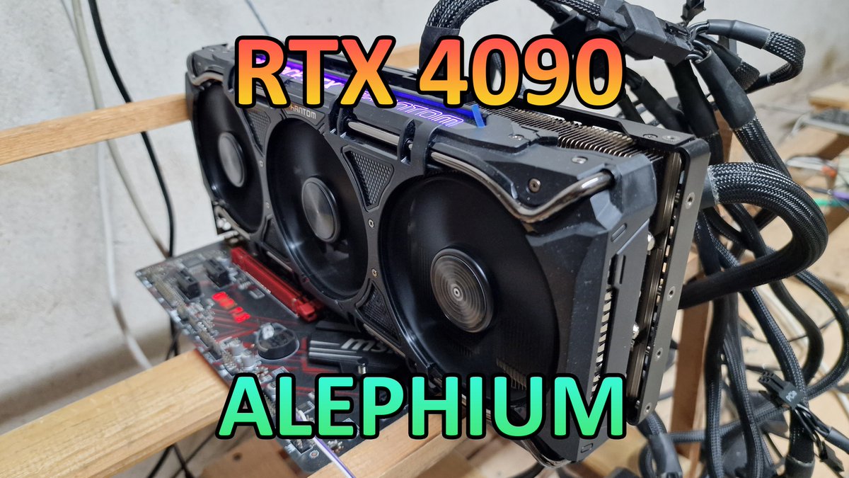 AleksMining's tweet photo. https://t.co/oifh2GEgHw
RTX 4090 - Alephium Hashrate &amp; Profit

#GPUMining #GPU #GPUs #Coin #Bitcoin #Ethereum #ETH #ETHW #ETC #AleksMining #Aleks #Mining #Crypto #Cryptocurrency #Cryptocurrencies #Hashrate #Profit #RX #RX570 #Navi #BTC #Hardware #Radiant #Kaspa #Nexa #Alephium https://t.co/HJCwDVR0XN