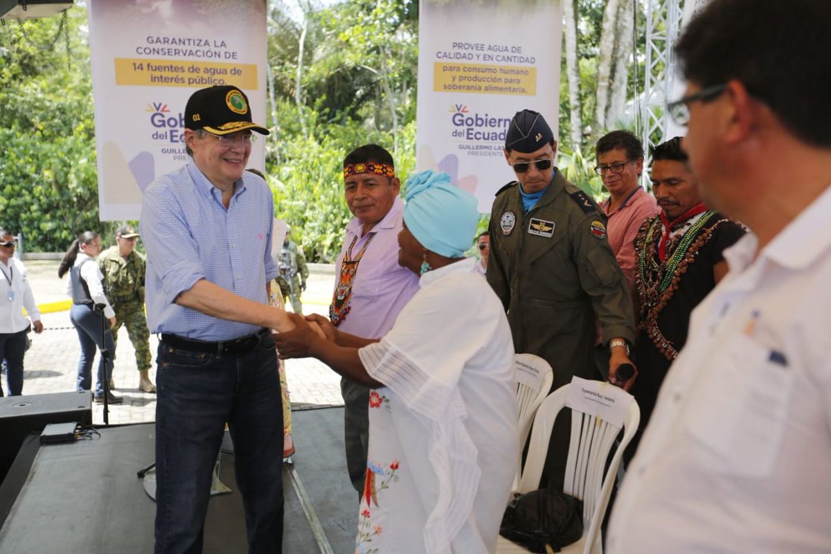 Cexterior's tweet photo. Top story: @Presidencia_Ec: '¡Nueva Área de Protección Hídrica Aguarico, Chingual y Cofanes! 🇪🇨👏

Desde Nueva Loja, el presidente @LassoGuillermo anunció este hito que se logró gracias al trabajo coordinado de @Ambie… https://t.co/QKGce0r50G, see more https://t.co/EOMUeqERc3