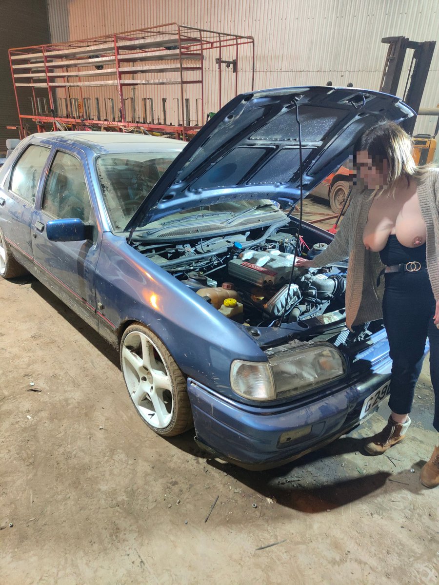 britcouple69's tweet photo. They always fall out when I'm around this car who wants to get dirty with me while we clean it #titsout #cargirl https://t.co/6Pl84B1ZCe