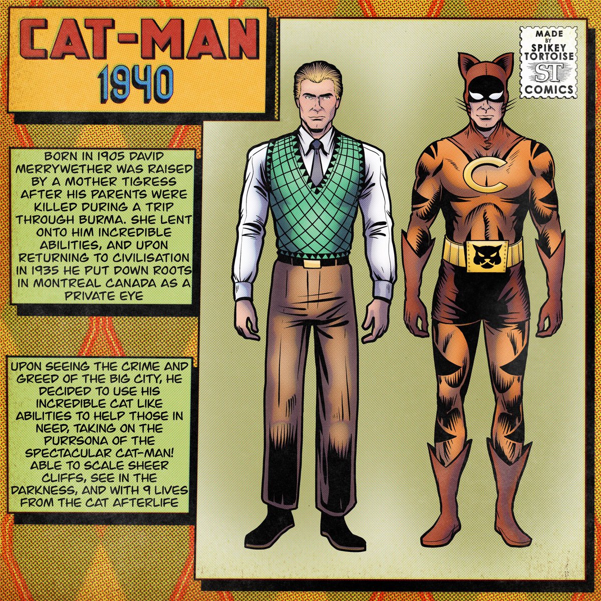 ComicsSpikey's tweet photo. CatMan! https://t.co/9kbEKumdjh