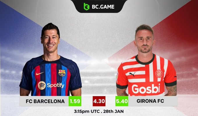 BCGameOfficiaI's tweet photo. ⚽️ LaLiga Match Alert ⚽️

Barcelona FC 🆚 Girona FC an important clash tonight!

Who you are rooting for? 😃

Place your bets 👉 https://t.co/zJzXsJQ0SU

#LaLiga #barcelonafc #GironaFC #BCGAME https://t.co/BkZmHVBGOB
