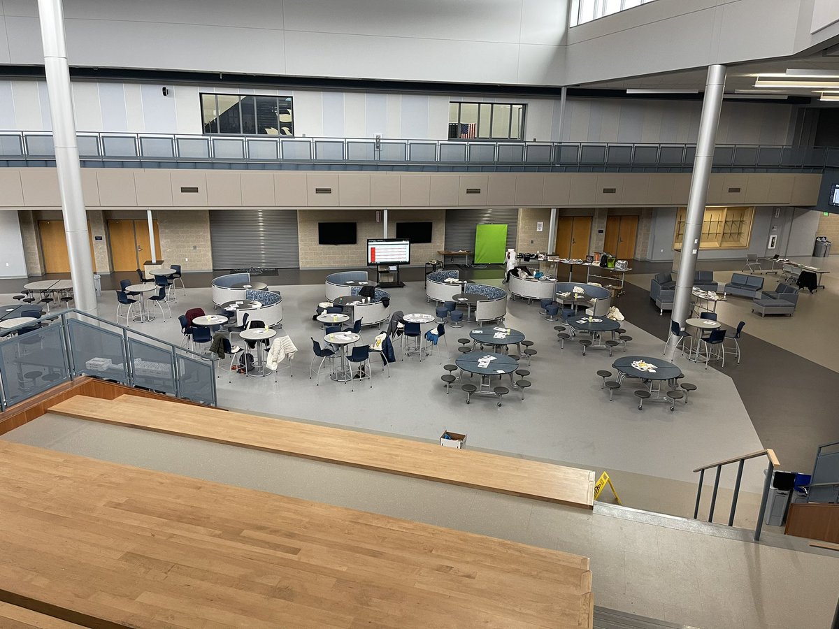 MsShabaMartinez's tweet photo. Happy to spend my day learning and collaborating with fellow educators and leaders at the beautiful new Sun Prairie High School. What a gorgeous and thoughtfully designed space! #edcampmadwi #edcamp #onsaturdayswelearn https://t.co/p6VxWyo9AP