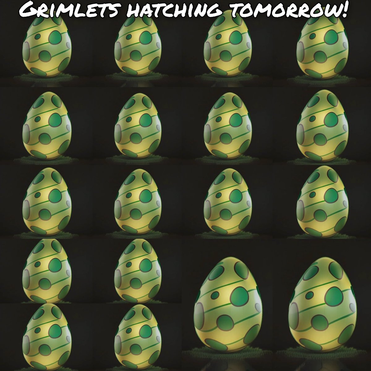 Mik3_N_ikes's tweet photo. Got my @theblinkless Grimlet eggs minted! Can't wait for reveal tomorrow! #dontblink #grimlets #NFTs #NFTCommunity #NFTshill https://t.co/AmYVoJR9Wc