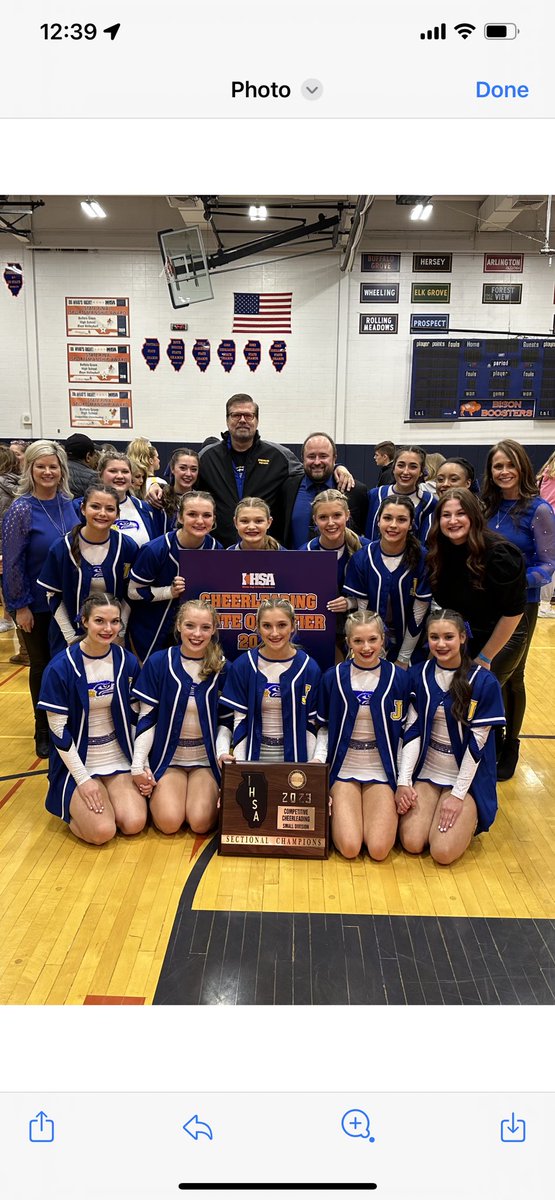 JHSABoosters's tweet photo. 2023 Sectionals Champion Skyhawks. State bound. Good job ladies! https://t.co/AnPFdMD4Py