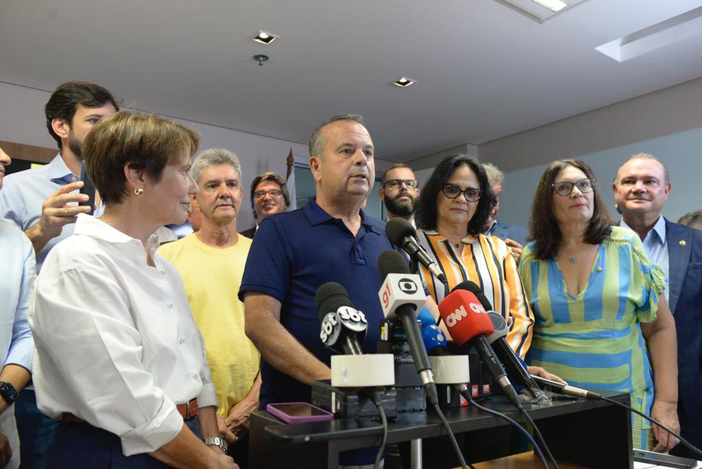 rogeriosmarinho's tweet photo. É uma honra receber o apoio do bloco parlamentar constituído pelo PL, PP e Republicanos na disputa pela presidência do Senado Federal. https://t.co/Afs0ba2dJF