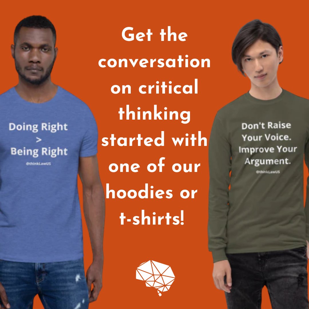 Get the conversation on critical thinking started with one of our hoodies or t-shirts! Grab your thinkLaw shirt, hoodie, phone case, or coffee mug 👉 zcu.io/9Ze3  

#criticalthinking
#WeNeedEd
#BMEstalk
#nvedchat
#edgladiators
#edutwitter
#FireUpNowWhat
#teachertees