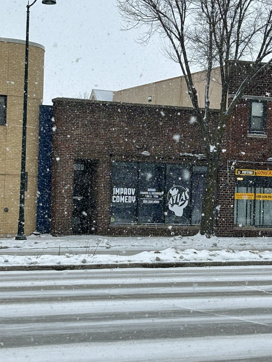 AtlasImprov's tweet photo. ❄️ Atlas Improv will be closed tonight 1/28 due to inclement weather. 

We’ll be back next weekend at 7pm and 9pm on Friday and Saturday. 

Stay safe and warm out there! ❄️ https://t.co/kQyAUrnlPB