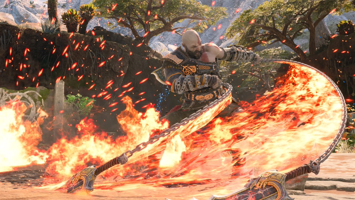 Cassiof13's tweet photo. #Fotogamer #GodofWarRagnarok #JogadaDaSemanaPlaystation #Atreus #Kratos #PS4 #Photogamer #PS4share https://t.co/BKPFnVIstz