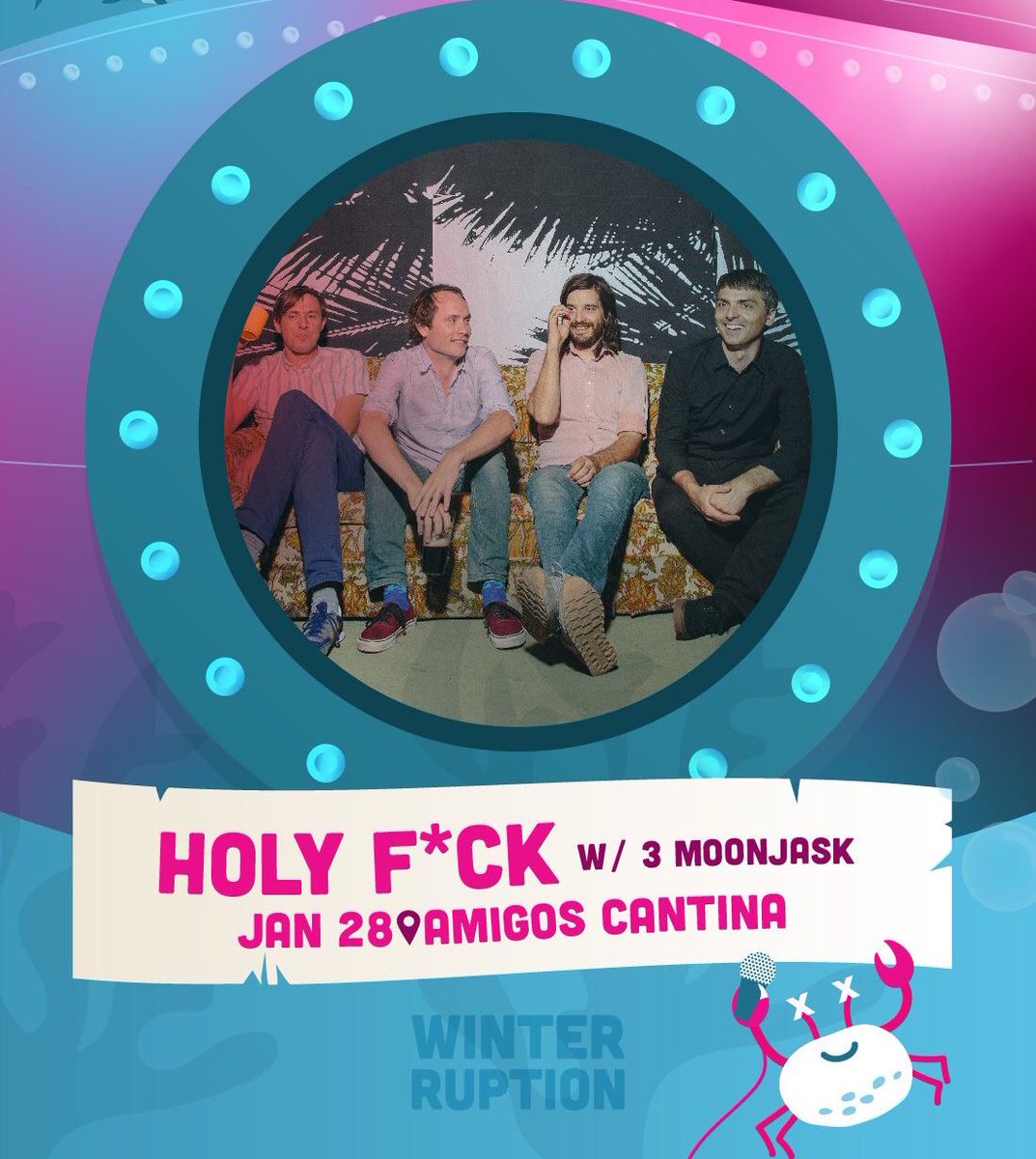 TONIGHT: Winterruption Night Three featuring Holy F*ck with 3 Moonjask 10pm 19+ w/ Valid ID Tickets are available at the door or online at winterruptionyxe.ca/events?p=event…
