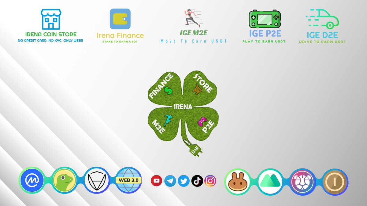 @CryptoGenzo Irenagreencoin 
#irenacoin
#irenaFinance
#irenaStore
#irenaM2E
#irenaP2E
#irenaD2E