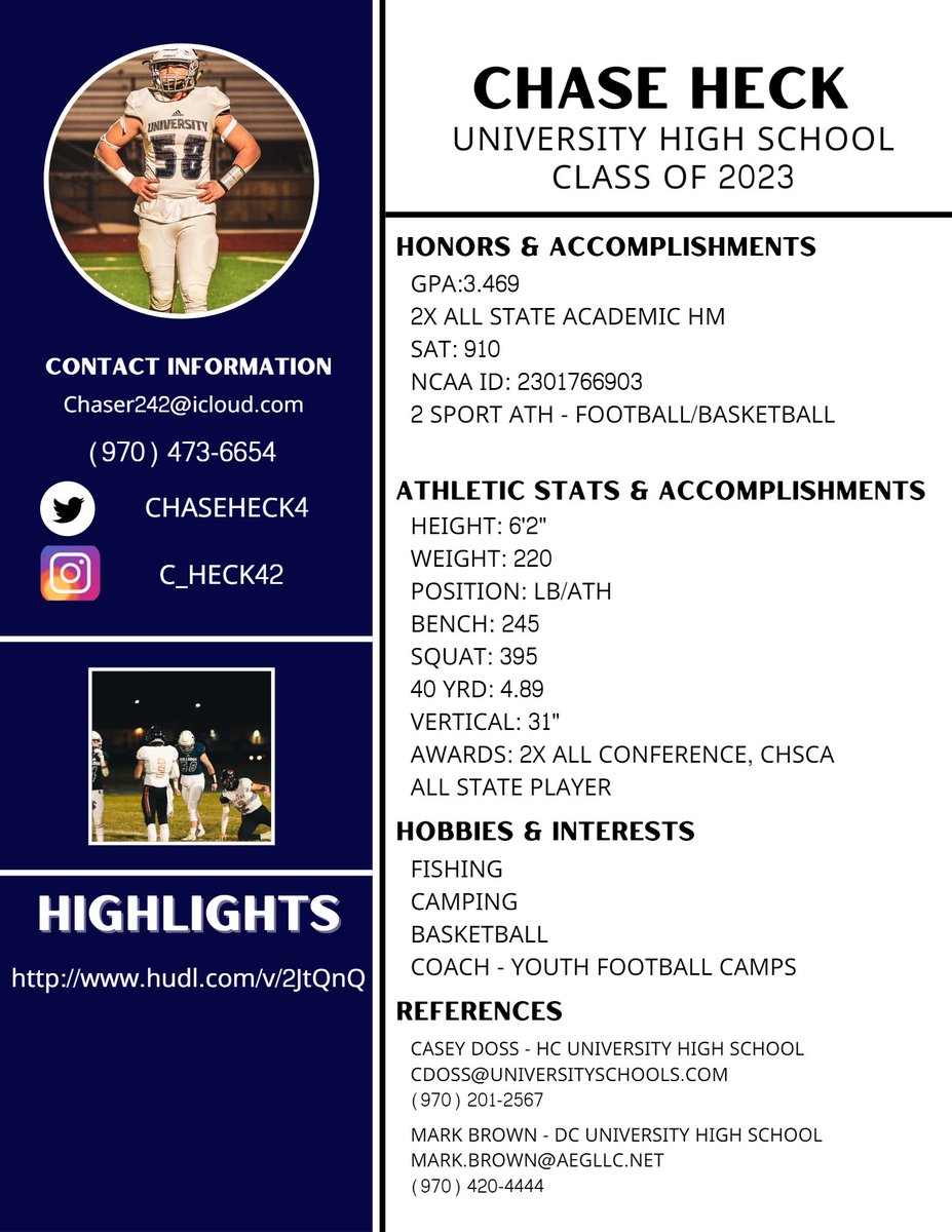 Give this guy a look college coaches. Great player and leader on/off the field.