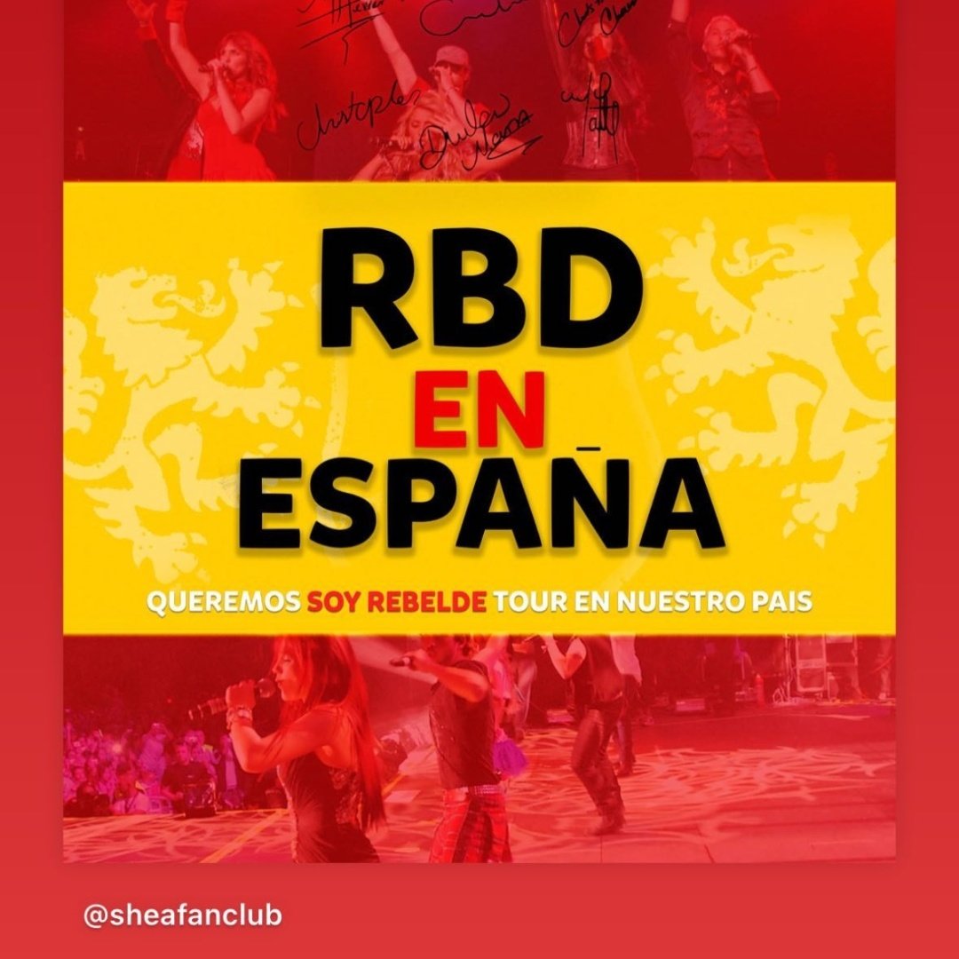 SilviaXilv's tweet photo. @spain_rbd @billyrosas @TicketmasterES @LiveNationES @T6Hent @RBD_oficial @soyrebeldetour Y se que mueres por mi RBD EN ESPAÑA vives por mi y nunca me has dejado atrás !

@RBD_oficial @billyrosas @soyrebeldetour @UniversalSpain @LiveNationES #españaesrebelde https://t.co/3IMJvioG3M