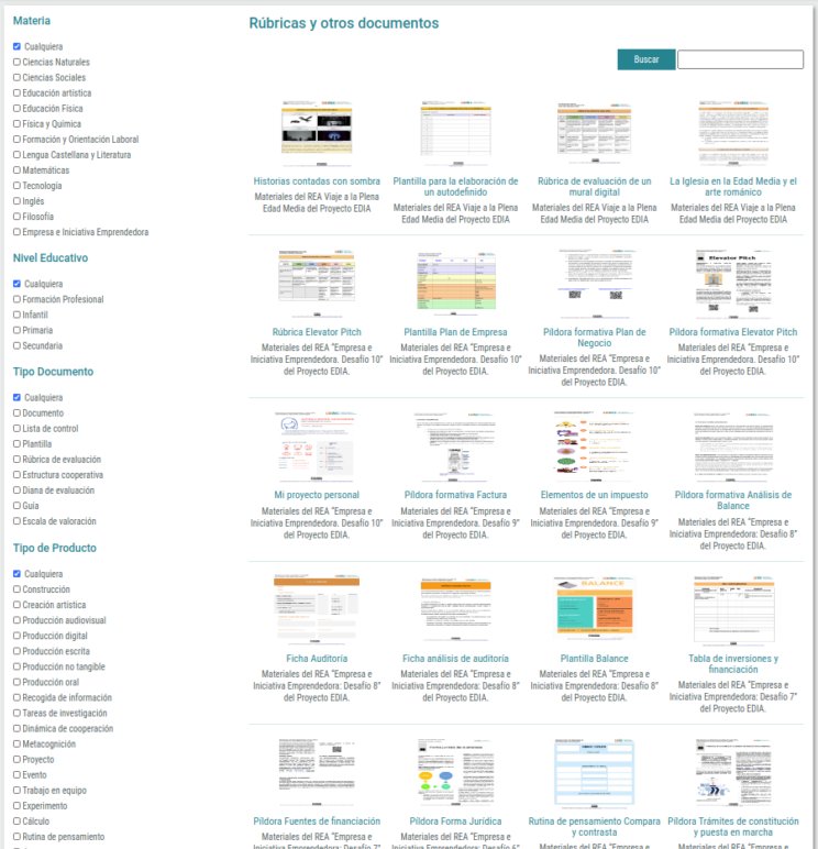 Banco de herramientas de evaluación y otros documentos <a href="/CeDeC_intef/">Cedec</a> (rúbricas, escalas, listas de control, guías, plantillas…) bit.ly/3blZ1Wc asociados a los #REA del <a href="/proyectoEDIA/">#proyectoEDIA</a> con <a href="/creativecommons/">Creative Commons</a> CC BY-SA clasificados por nivel educativo, materia, herramienta...