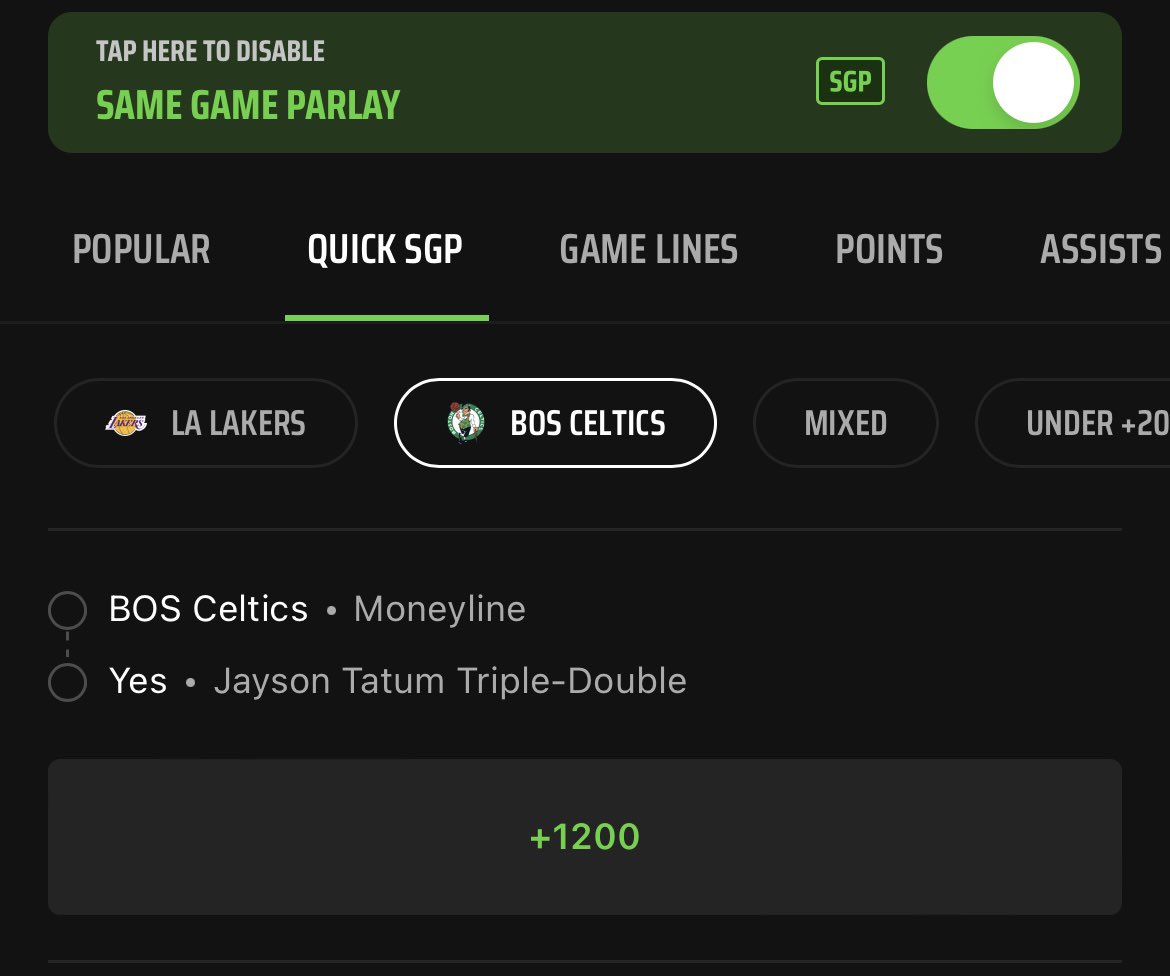 JHansen03's tweet photo. DraftKings Same Game Parlays are a scam. @DKSportsbook slowly losing my business https://t.co/FqclGpAZCf
