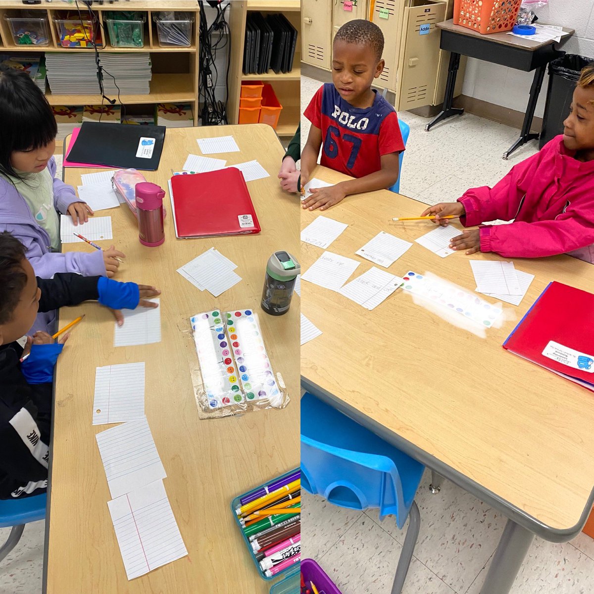 This week in Writing, we tried a new Kagan strategy, Jot Thoughts! I was a little nervous about how my firsties would do, but they impressed me so much!! 💙🐾 <a href="/BriarwoodES/">Briarwood Elementary</a>  #BRIGHTatBriarwood