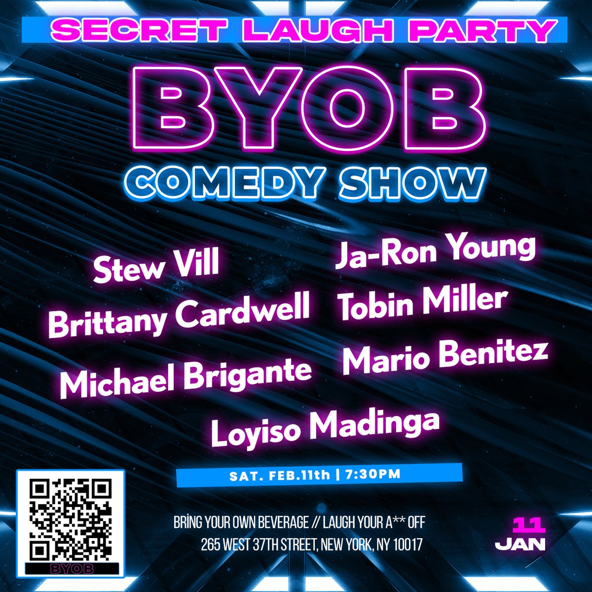 UnusualCulprits's tweet photo. Live standup comedy show and Bring Your Own Beverage coming soon 2/11 @730pm only $10!! #standupcomedy #comedyshow #nycevents #saturdaynight https://t.co/jQ6WewDCMK