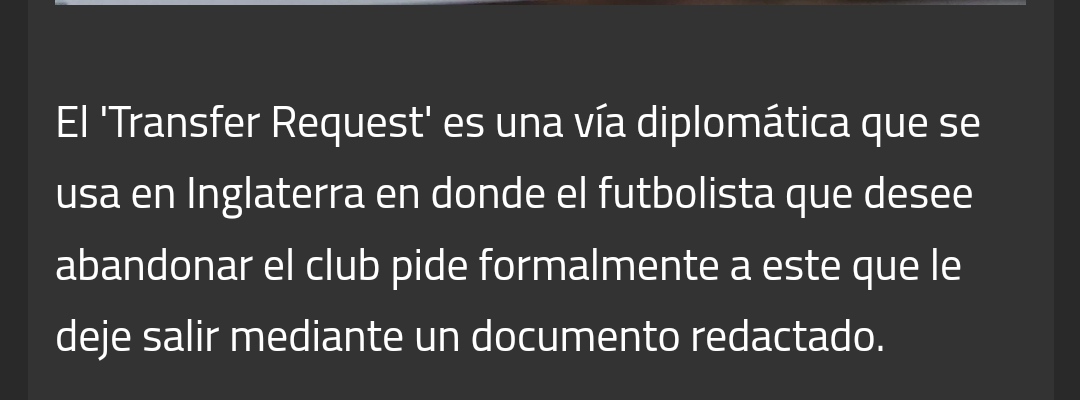 JoseCPorras's tweet photo. Y de nuevo para los que dicen que Moi está "mal asesorado": lo que hizo se llama Transfer Request, un pedido formal de salida que solo se acepta en Inglaterra. Incluso, se lo pacta en consentimiento con el club.
Lean: https://t.co/tTDBVvArD5 https://t.co/bLQ2pE04bG