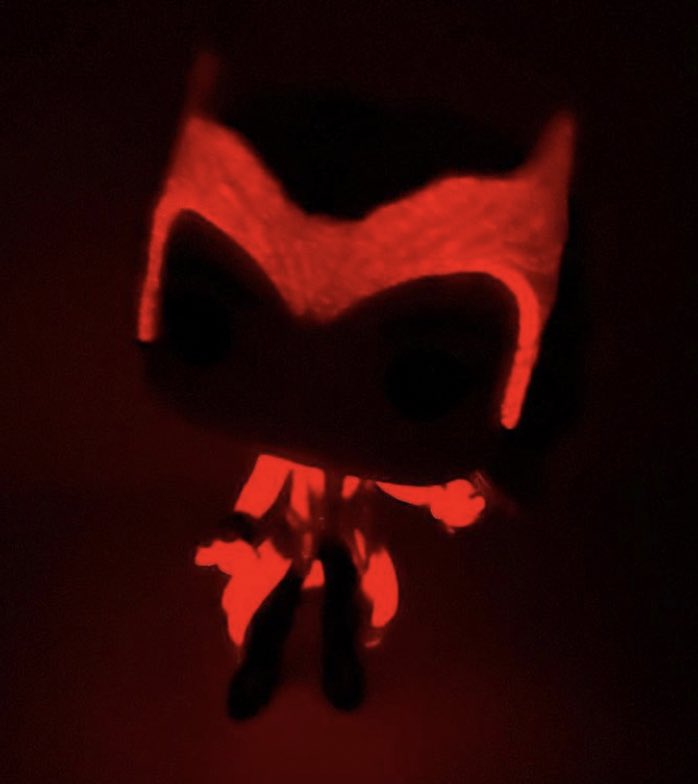 In hand look at the new Glow in the Dark #ScarletWitch Funko POP! 