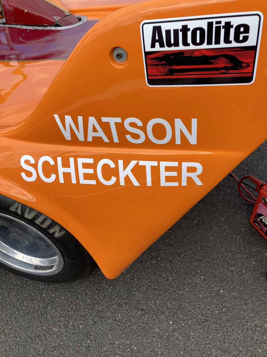 simonmhill's tweet photo. @Motorcardiaries Love this….@JakeHillDriver driving #SimonWatts ex-John Watson & Ian Scheckter B26 in Gunston Livery in 2021….running P2 when transmission failure put them out of @MastersHistoric …raced it at Dijon last year too #ProperCars https://t.co/3x205N1kfC