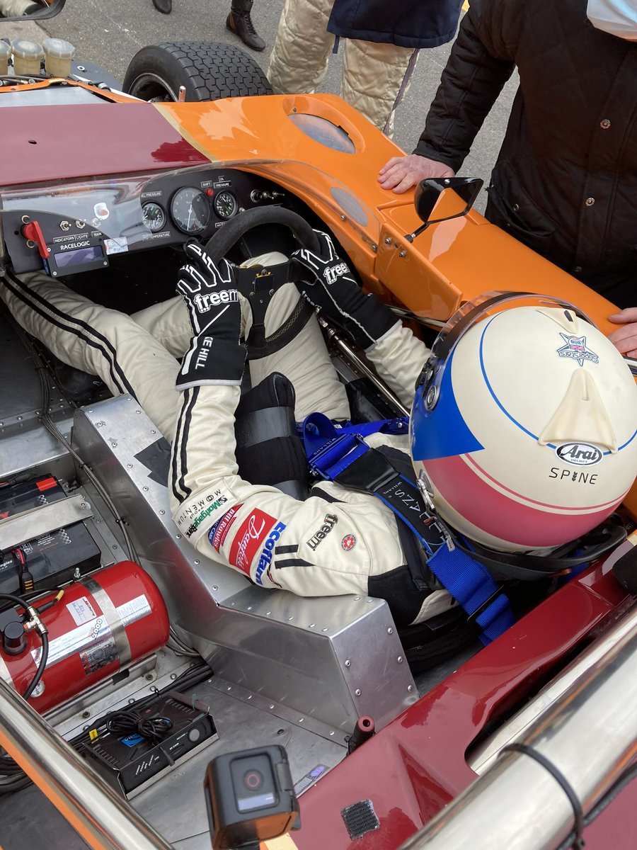 simonmhill's tweet photo. @Motorcardiaries Love this….@JakeHillDriver driving #SimonWatts ex-John Watson & Ian Scheckter B26 in Gunston Livery in 2021….running P2 when transmission failure put them out of @MastersHistoric …raced it at Dijon last year too #ProperCars https://t.co/3x205N1kfC