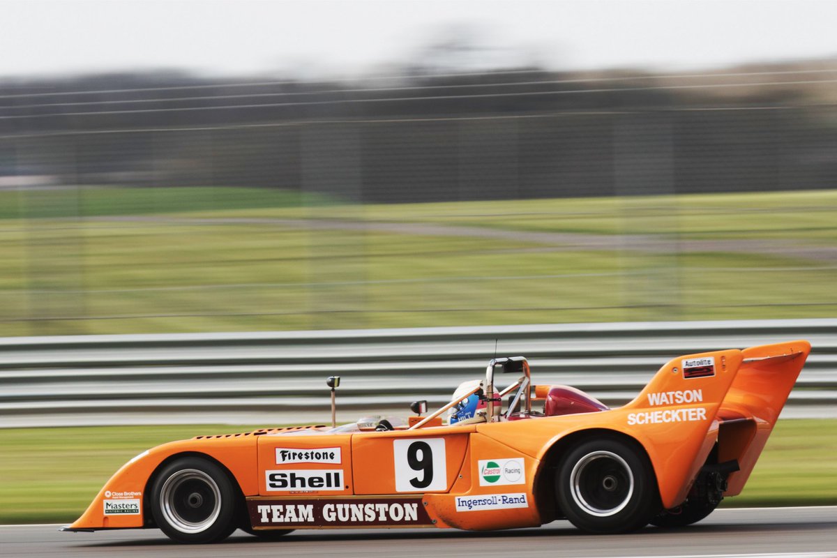 simonmhill's tweet photo. @Motorcardiaries Love this….@JakeHillDriver driving #SimonWatts ex-John Watson & Ian Scheckter B26 in Gunston Livery in 2021….running P2 when transmission failure put them out of @MastersHistoric …raced it at Dijon last year too #ProperCars https://t.co/3x205N1kfC