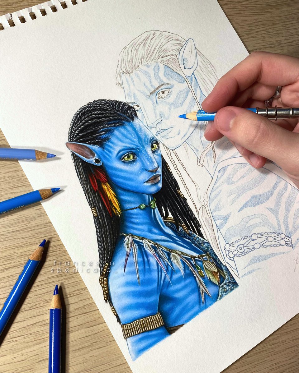 #Neytiri is done!  ✍🏻 
I'm going to post the finished artwork tomorrow!!
#AvatarTheWayOfWater #avatar