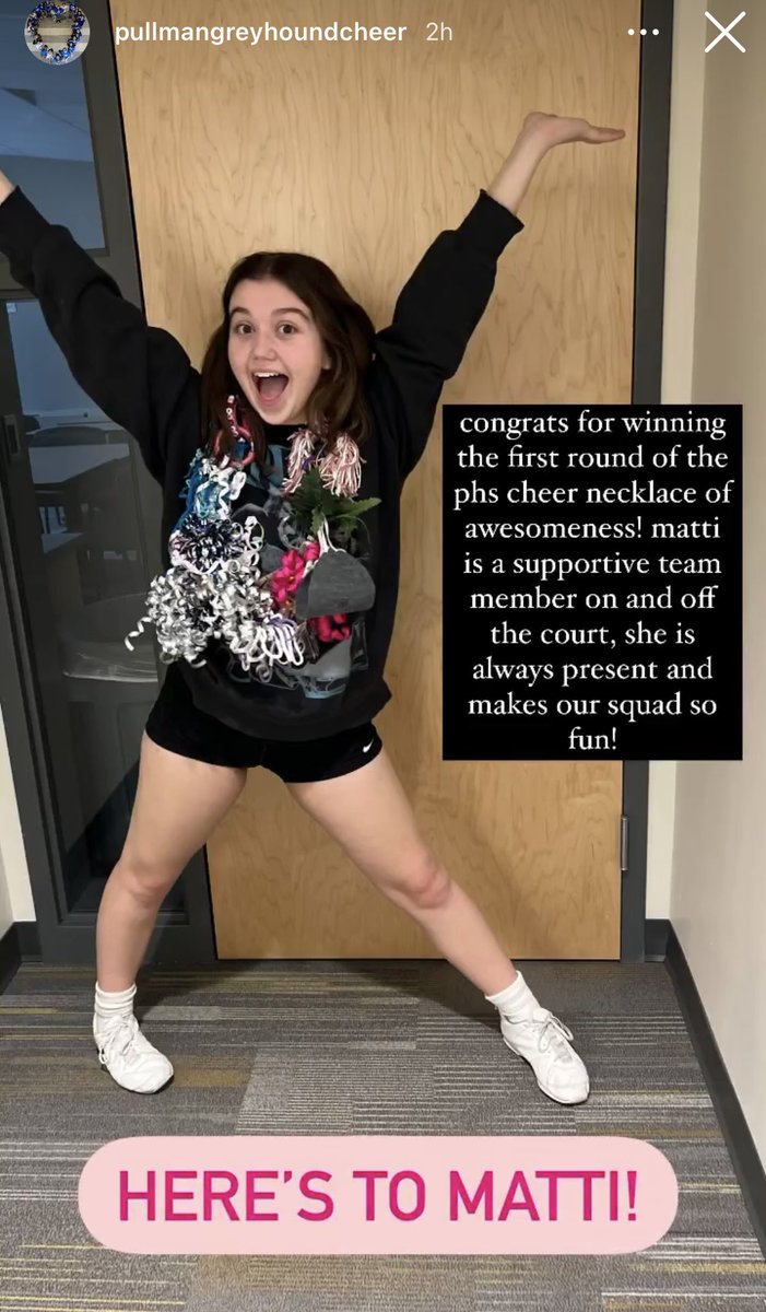 Way to go <a href="/MatiJGolfs/">Matiline Rink</a> 💙📣 #Cheerleader #cheer