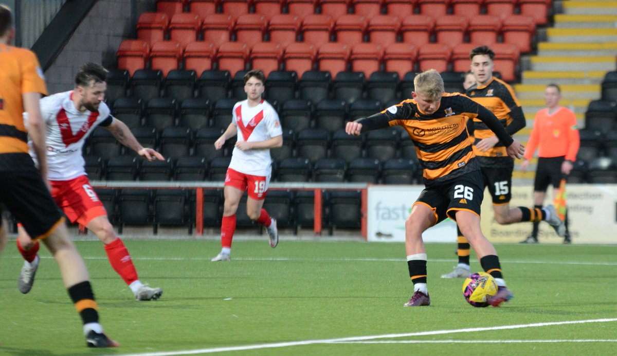 A couple of pictures of <a href="/AlloaAthleticFC/">Alloa Athletic FC</a> latest signing Quinn Coulson on his debut today.