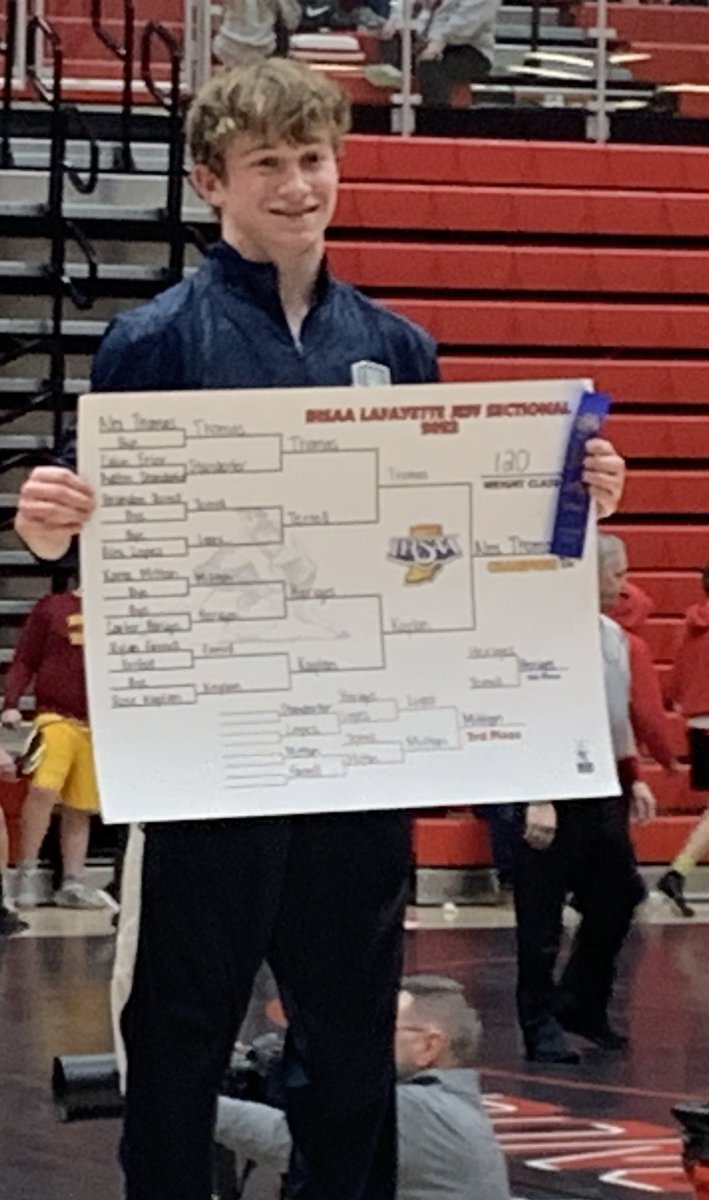 Congratulations to CC Wrestler Alex Thomas for winning the IHSAA Sectional Wrestling Tournament <a href="/LCC_Athletics/">Central Catholic Athletics</a>