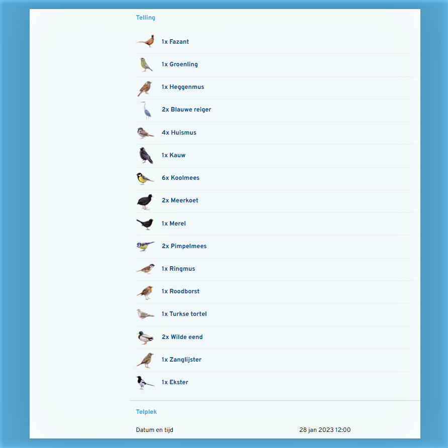 JanEichhorn1's tweet image. Huisgenote heeft vandaag enthousiast meegedaan aan de #tuinvogeltelling 

Morgen zelf ook maar een half uurtje tellen!

#HollandsKroon