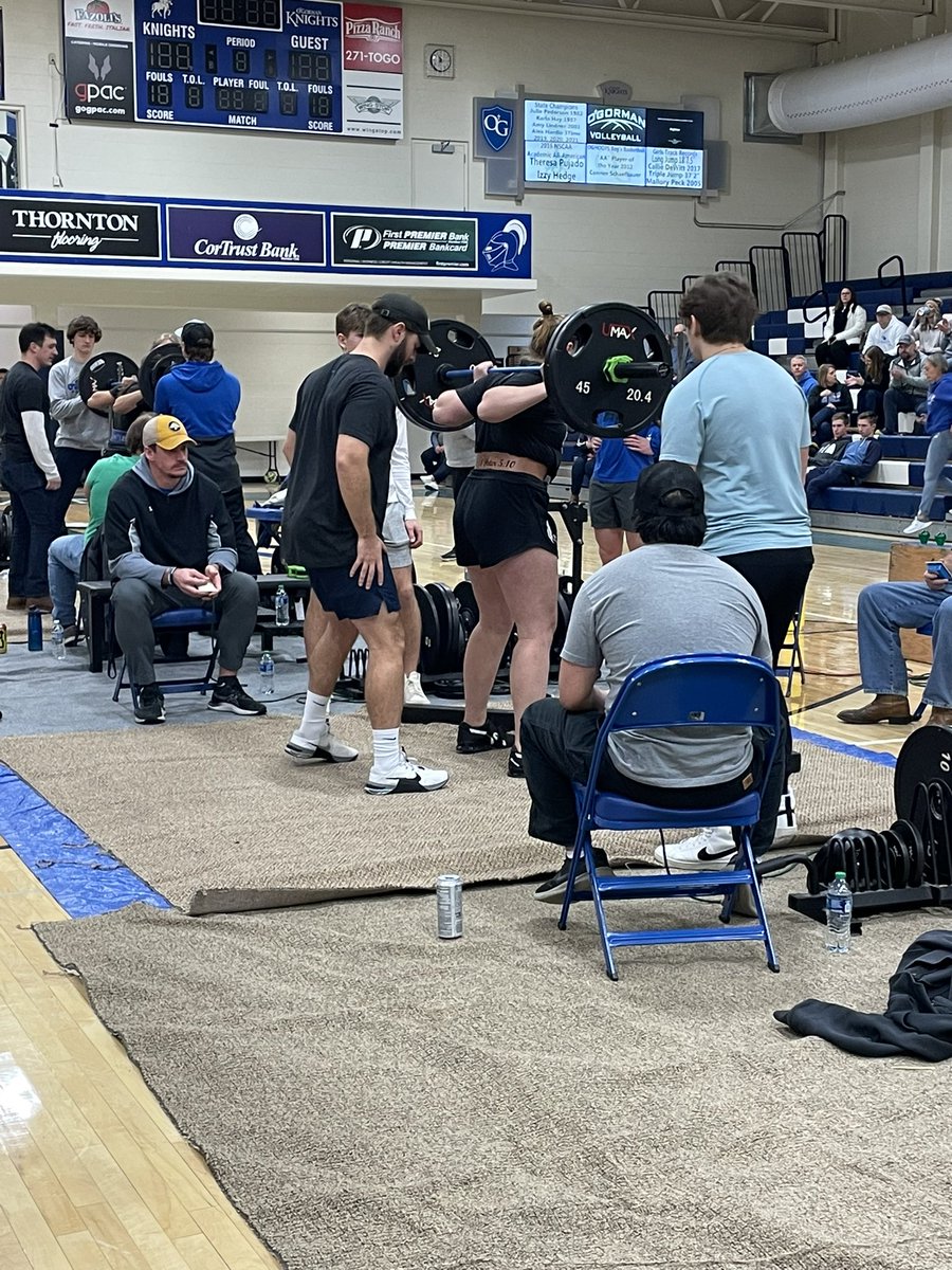 OGormanATC's tweet photo. Athletic training students getting after it at the Powerlifting meet! 💪🏽 https://t.co/Fyn0L04qV3