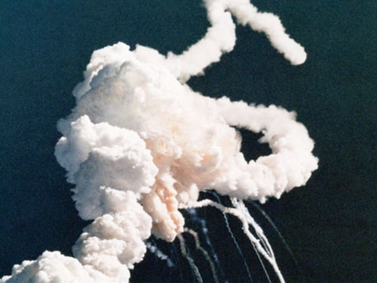 mrjafri's tweet photo. Every Gen X adult remembers seeing this image. RIP Challenger crew, lost 37 years ago today https://t.co/w9cypuzDar
