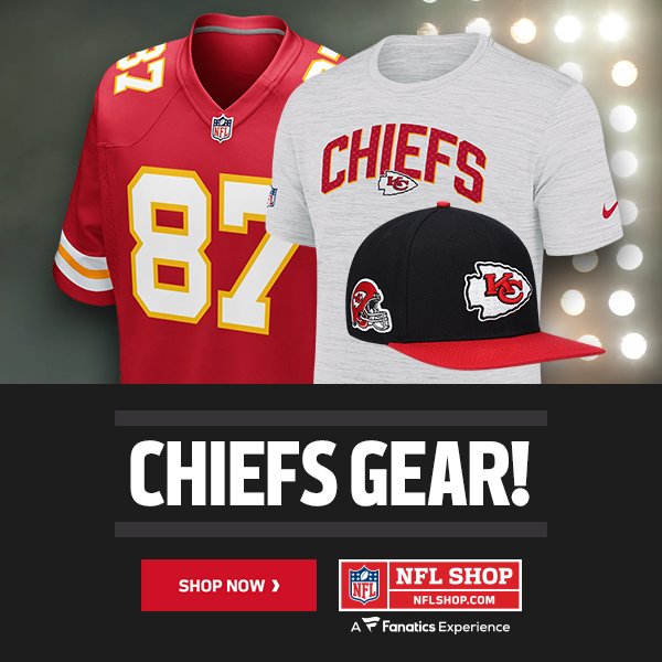 NFL & #CHIEFS FANS 🏈

CHECK OUT these AMAZING offers on CHIEFS clothing and merchandise from the NFL SHOP 🏈 LIMITED TIME ONLY ⏰️👇
nflshop.k77v.net/rn9xGd

#NFL #ChiefsKingdom #NFLTWITTER #NFC #NFLPlayoffs #ConferenceChampionship