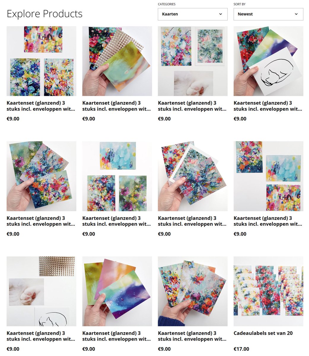 qeimoy's tweet photo. Heel veel toffe nieuwe #kunstkaarten in de #cadeaushop. Om te versturen of in een lijstje te doen. Kies hier jouw set: https://t.co/XlVBnEY5Qd

#artcards #kleurrijkekunst #abstracteschilderijen #wenskaarten #bloemen #vrolijkekaarten #bloemenschilderij #hedendaagsekunst #qeimoy https://t.co/2fLktWI2if