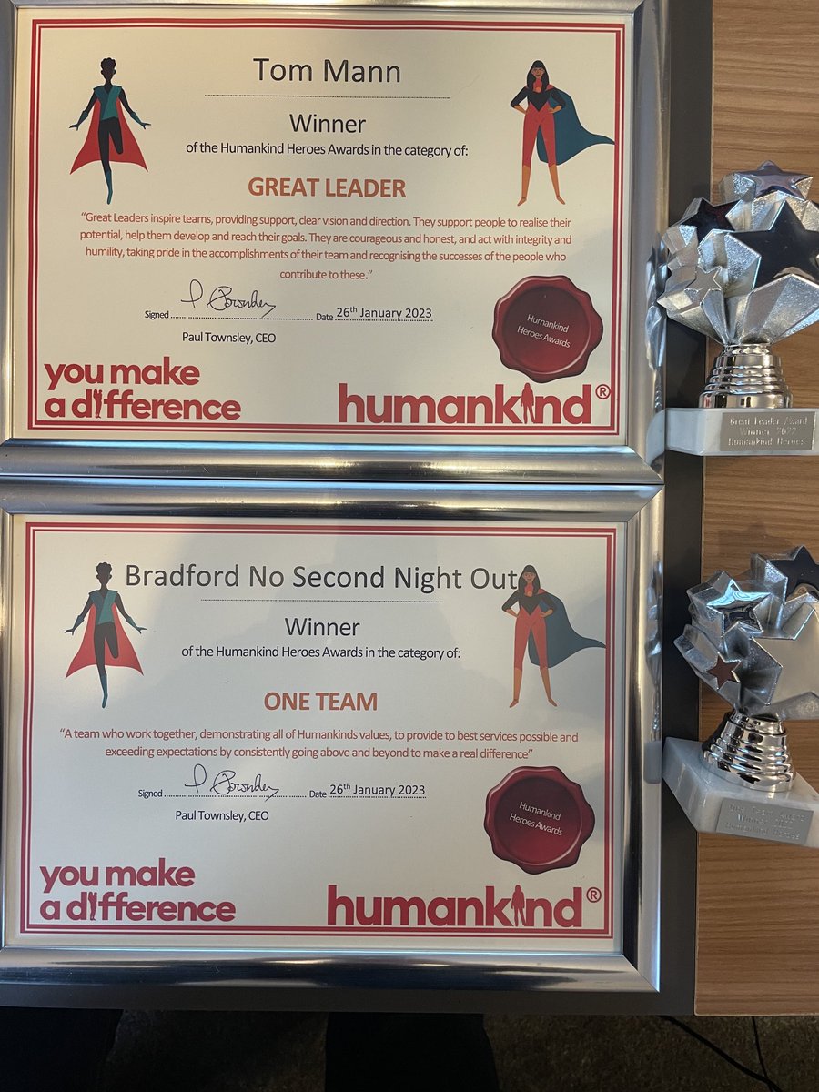 So proud of these guys! Well done to everyone nominated as all are a credit to Humankind