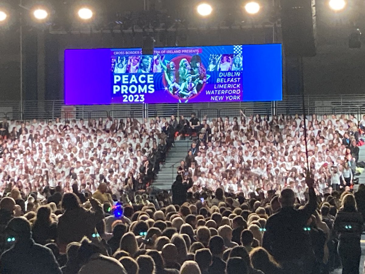 Stratospherically excited young people for tonight’s ⁦@cboiofficial⁩ ⁦<a href="/UL/">University Of Limerick</a>⁩ Peace Proms