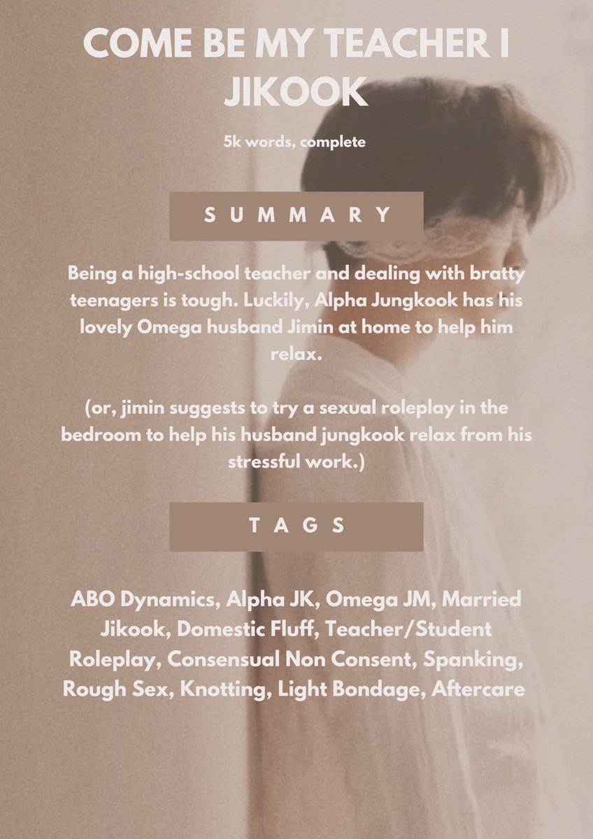 sub bottom jimin fest ♡ on Twitter: "Come be my teacher I Jikook ♡ Tags