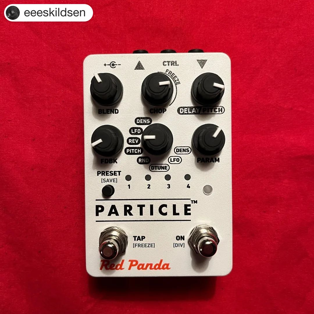 redpandalab's tweet photo. #Repost @eeeskildsen
・・・
What's better than one Particle?
Thank you @redpandalab ❤️
#redpandaparticle #granulardelay #white #ghostblack #guitarpedals #love https://t.co/wC1fYSzDxV