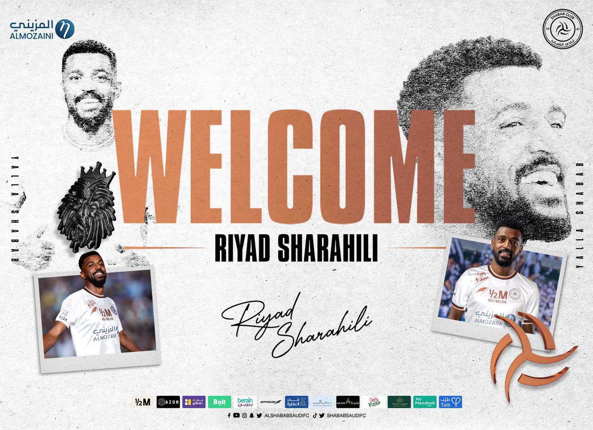 MLKE_SPL1's tweet photo. 📝🤍🖤

#الشباب يتعاقد مع اللاعب رياض شراحيلي 🤩🤍🔥. https://t.co/CecxBsdG3F
