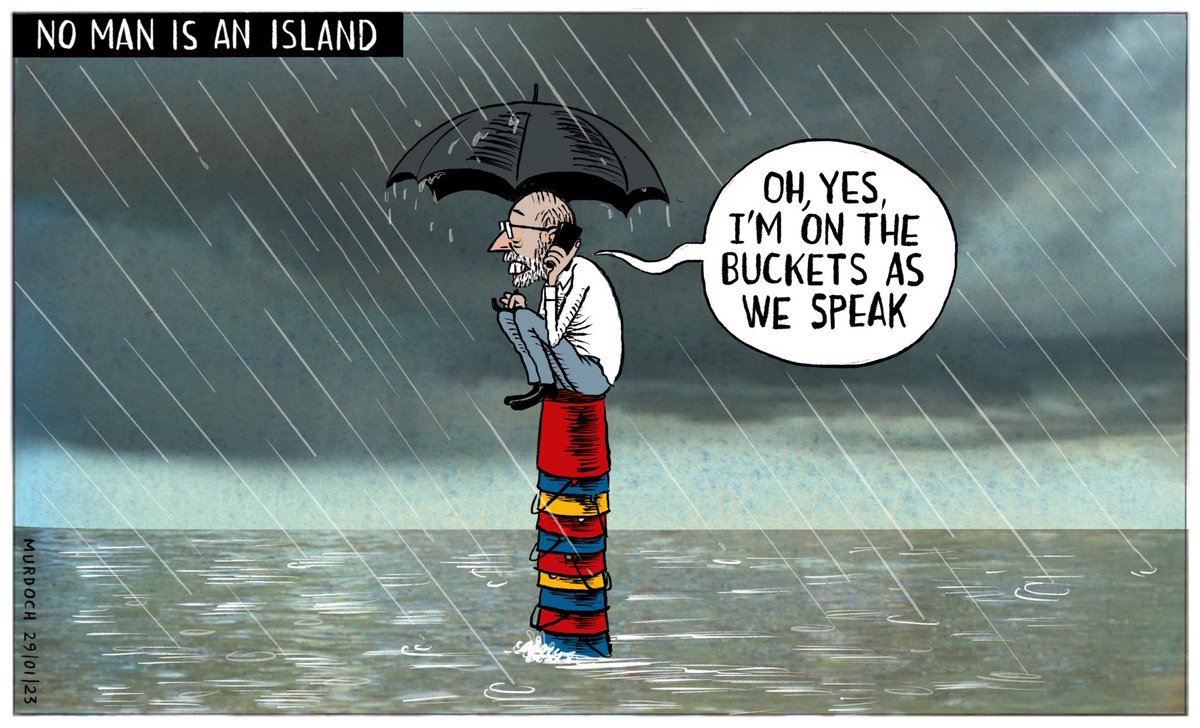 Leadership in terrible times.
My <a href="/SundayStarTimes/">Sunday Star-Times</a> <a href="/NZStuff/">Stuff</a> #cartoon #AucklandFlooding #GlobalWarming