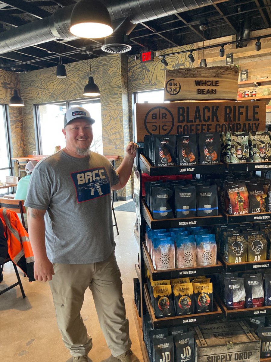 I made the coffee I.D. signs for @blckriflecoffee Temple, TX. Love working here and was a true honor to be able to puy my R5 Woodcraft product in our store. #supportingveterans