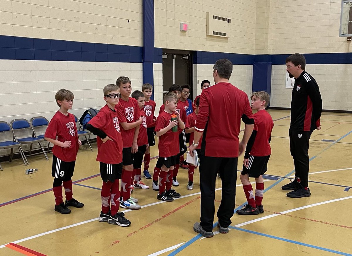 The boys from <a href="/NeenahSC/">Neenah SC</a> getting ready to play! 

#CUWFutsalTourney