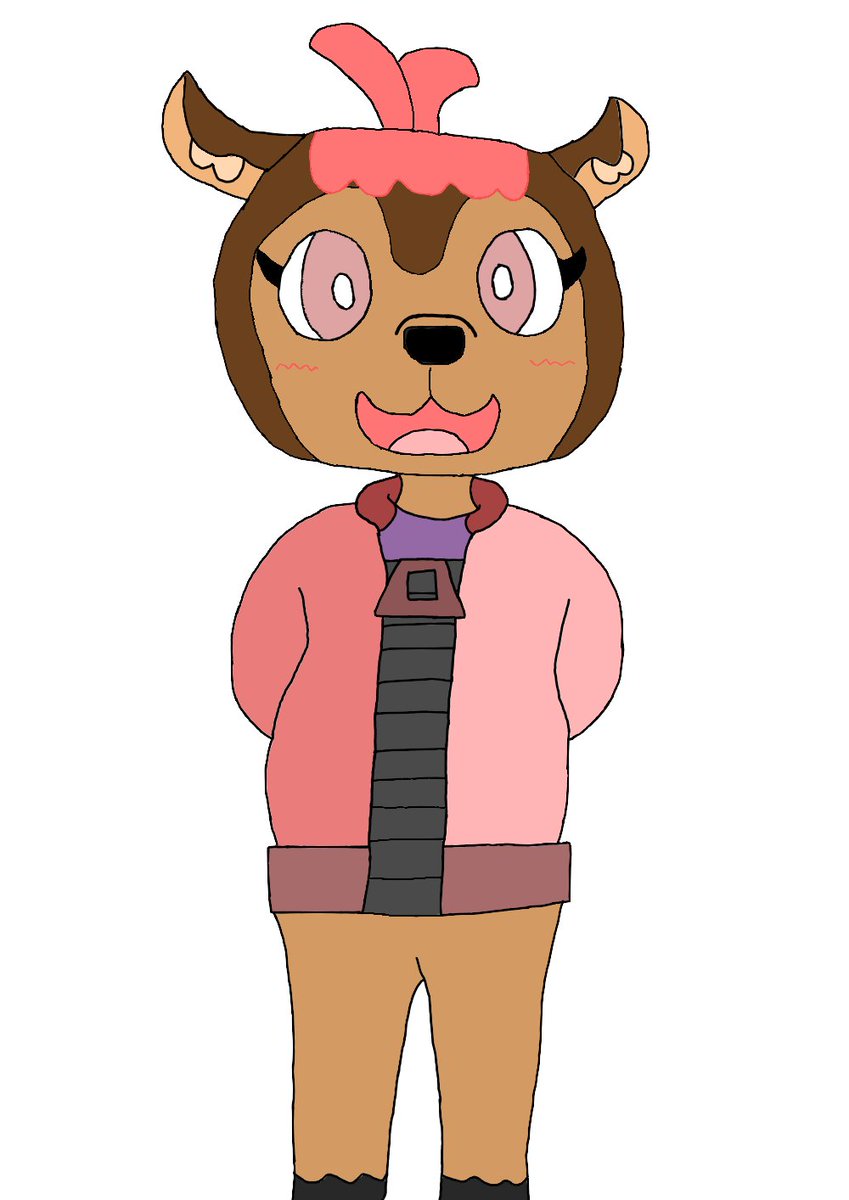 ItsLeavee's tweet photo. Deer but remade DIGITALLY and with a very "work in progress" color scheme (especially the purple)
Well until I use better colors I'm just calling this the "strawberry milk" palette because looking at it makes me think of that (shocking)
Anyways blah blah deer again https://t.co/OCNyZGOxWn