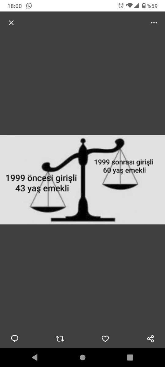 tuncaybulayir's tweet photo. #2000sonrasıADALET #2000sonrasisgkmagdurlari  Anayasanin 10cu maddesi Herkes eşit diyor 8.9.1999 bir günle 9.9.1999le NEREDE eşitlik NEREDE adalet @TBMMresmi @TBMMGenelKurulu @adalet_bakanlik @AYMBASKANLIGI anayasa eşitlikten bahsediyor ama nerede bu EŞİTLİK https://t.co/hMcVOe9YIM