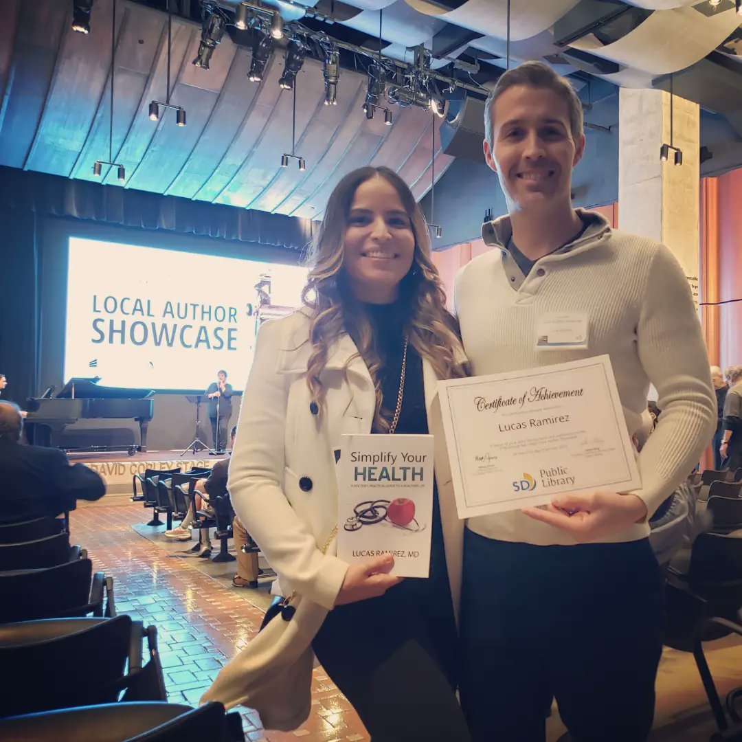 DrRamirezMD's tweet photo. Great time at the San Diego Local Author Showcase with my wife. Glad to be one of the 200 local authors representing. https://t.co/u4BFnzXjfg