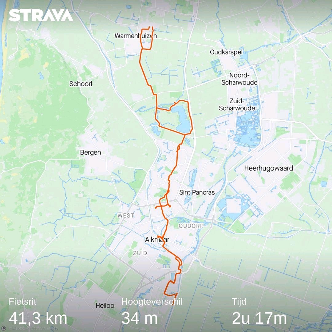 Vandaag maar even lekker gefiest 

Was een beetje koud maar wel te doen